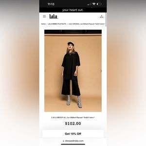 Dressed in LALA: Lex Ribbed Playsuit Size Small